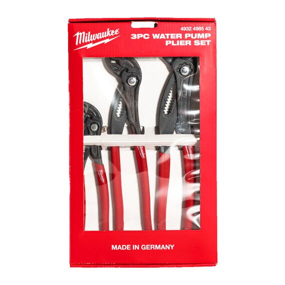 Набор переставных ключей Milwaukee WATER PUMP PLIER SET 3 PC - 4932498543, Модель: WATER PUMP PLIER SET 3 PC, Длина (мм): 180, фото, изображение 2 Набор переставных ключей Milwaukee WATER PUMP PLIER SET 3 PC - 4932498543, Модель: WATER PUMP PLIER SET 3 PC, Длина (мм): 180, внеший вид, изображение 2