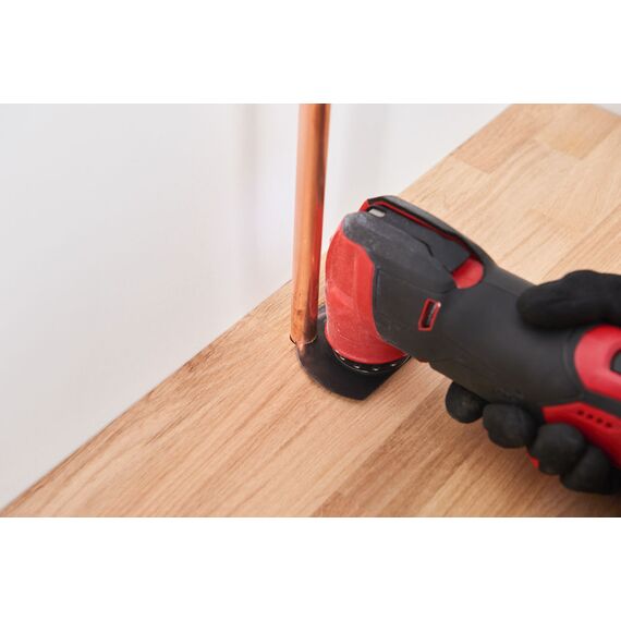 Полотно для мультитула Milwaukee WOOD & METAL 85MM SEGMENTED BLADE - 48906038, Ширина лезвия (мм): 85, Модель: WOOD & METAL 85MM SEGMENTED BLADE, Длина (мм): 20, внеший вид, изображение 5