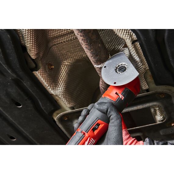 Полотно для мультитула Milwaukee WOOD & METAL BI-METAL 100MM SEGMENTED BLADE - 48906039, Ширина лезвия (мм): 100, Модель: WOOD & METAL BI-METAL 100MM SEGMENTED BLADE, Длина (мм): 28, внеший вид, изображение 4