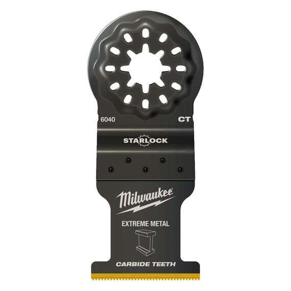 Полотно для мультитула Milwaukee WOOD & METAL TCT 35MM PLUNGE BLADE - 48906040, Ширина лезвия (мм): 35, Модель: WOOD & METAL TCT 35MM PLUNGE BLADE, Длина (мм): 32, внеший вид