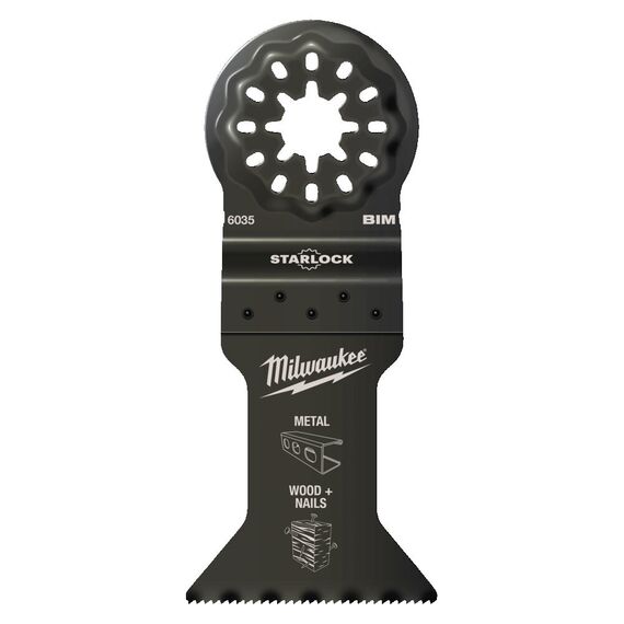 Полотно для мультитула Milwaukee WOOD & NAILS BI-METAL 65MM PLUNGE BLADE 50 PC - 48906527, Ширина лезвия (мм): 65, Модель: WOOD & NAILS BI-METAL 65MM PLUNGE BLADE 50 PC, Длина (мм): 42, внеший вид