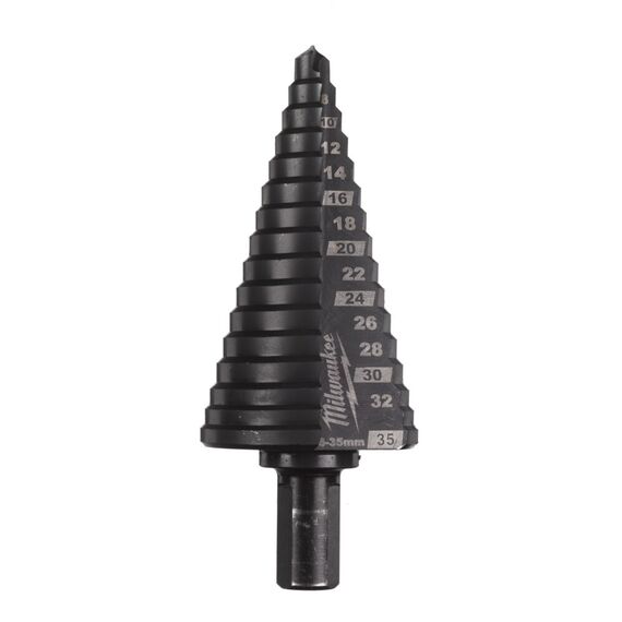 Ступенчатое кобальтовое сверло Milwaukee COBALT 6 TO 35 MM - 48899395, Модель: COBALT 6 TO 35 MM, Длина (мм): 86, внеший вид