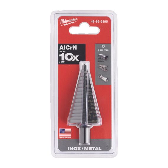 Ступенчатое кобальтовое сверло Milwaukee COBALT 6 TO 35 MM - 48899395, Модель: COBALT 6 TO 35 MM, внеший вид, изображение 2