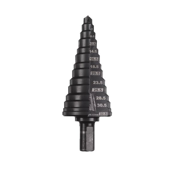 Ступенчатое кобальтовое сверло Milwaukee COBALT M6 TO M32 MM - 48899380, Модель: COBALT M6 TO M32 MM, Длина (мм): 90, внеший вид