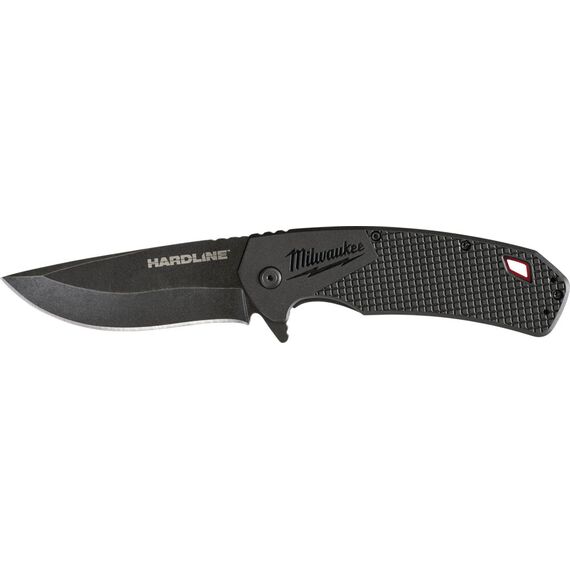 Складной нож с гладким лезвием Milwaukee HARDLINE FOLDING KNIFE SMOOTH 89 MM - 4932492453, Ширина лезвия (мм): 20, Модель: HARDLINE FOLDING KNIFE SMOOTH 89 MM, внеший вид