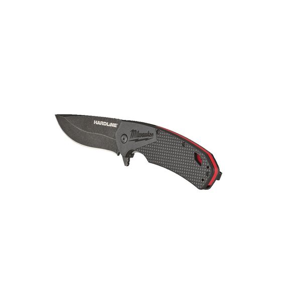 Складной нож с гладким лезвием Milwaukee HARDLINE FOLDING KNIFE SMOOTH 89 MM - 4932492453, Ширина лезвия (мм): 20, Модель: HARDLINE FOLDING KNIFE SMOOTH 89 MM, внеший вид, изображение 4
