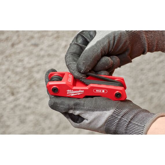 Набор шестигранных дюймовых ключей HEX FOLDING KEY IMPERIAL SET 9 PC Milwaukee - 4932493614, Модель: HEX FOLDING KEY IMPERIAL SET 9 PC, фото, изображение 7 Набор шестигранных дюймовых ключей HEX FOLDING KEY IMPERIAL SET 9 PC Milwaukee - 4932493614, Модель: HEX FOLDING KEY IMPERIAL SET 9 PC, внеший вид, изображение 7