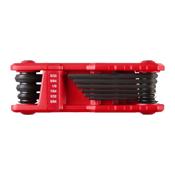 Набор шестигранных дюймовых ключей HEX FOLDING KEY IMPERIAL SET 9 PC Milwaukee - 4932493614, Модель: HEX FOLDING KEY IMPERIAL SET 9 PC, фото, изображение 3 Набор шестигранных дюймовых ключей HEX FOLDING KEY IMPERIAL SET 9 PC Milwaukee - 4932493614, Модель: HEX FOLDING KEY IMPERIAL SET 9 PC, внеший вид, изображение 3