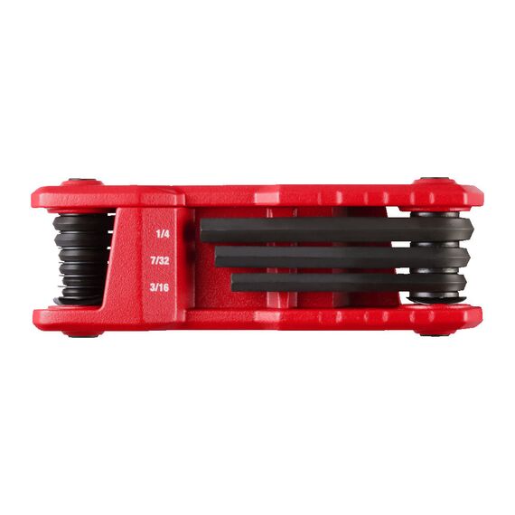 Набор шестигранных дюймовых ключей HEX FOLDING KEY IMPERIAL SET 9 PC Milwaukee - 4932493614, Модель: HEX FOLDING KEY IMPERIAL SET 9 PC, фото, изображение 4 Набор шестигранных дюймовых ключей HEX FOLDING KEY IMPERIAL SET 9 PC Milwaukee - 4932493614, Модель: HEX FOLDING KEY IMPERIAL SET 9 PC, внеший вид, изображение 4