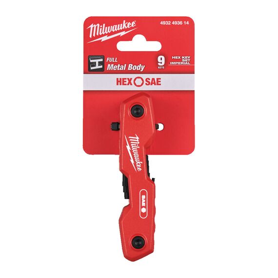 Набор шестигранных дюймовых ключей HEX FOLDING KEY IMPERIAL SET 9 PC Milwaukee - 4932493614, Модель: HEX FOLDING KEY IMPERIAL SET 9 PC, фото, изображение 5 Набор шестигранных дюймовых ключей HEX FOLDING KEY IMPERIAL SET 9 PC Milwaukee - 4932493614, Модель: HEX FOLDING KEY IMPERIAL SET 9 PC, внеший вид, изображение 5