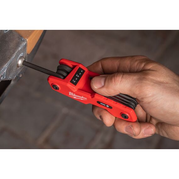 Набор складных шестигранных ключей Milwaukee HEX FOLDING KEY METRIC SET 8 PC - 4932480978, Модель: HEX FOLDING KEY METRIC SET 8 PC, внеший вид, изображение 7