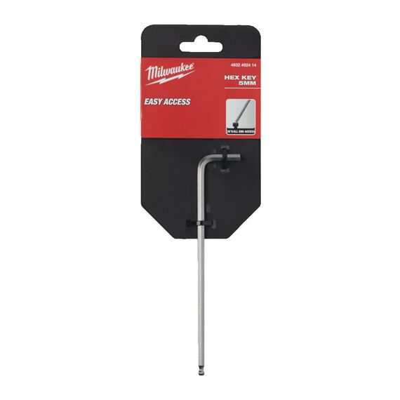 Шестигранный имбусовый ключ HEX KEY 5MM Milwaukee - 4932492414, Тип ключа: HEX 5, Модель: HEX KEY 5MM, Длина (мм): 33, внеший вид, изображение 2