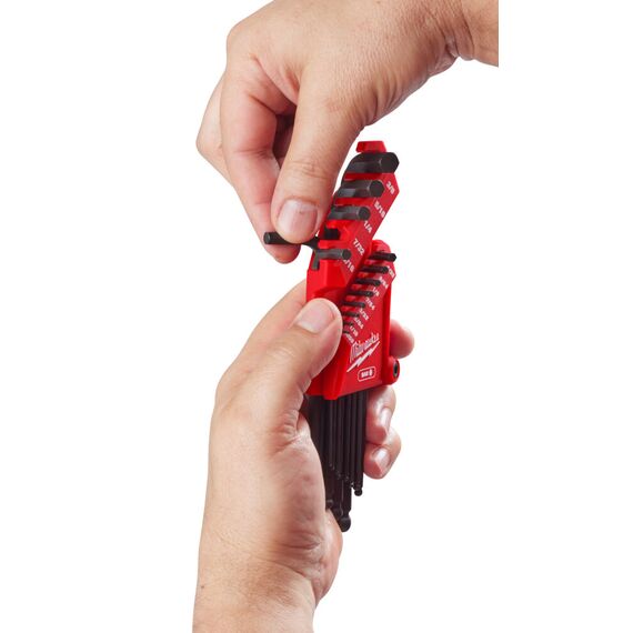 Набор шестигранных дюймовых ключей Milwaukee HEX KEY IMPERIAL SET 13 PC - 4932493615, внеший вид, изображение 9