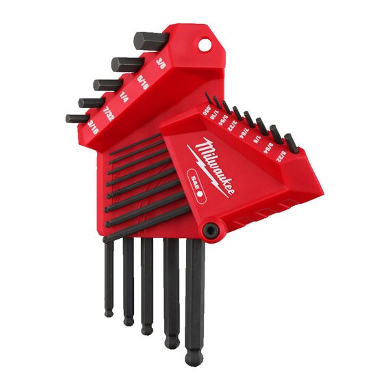 Набор шестигранных дюймовых ключей Milwaukee HEX KEY IMPERIAL SET 13 PC - 4932493615, внеший вид, изображение 2