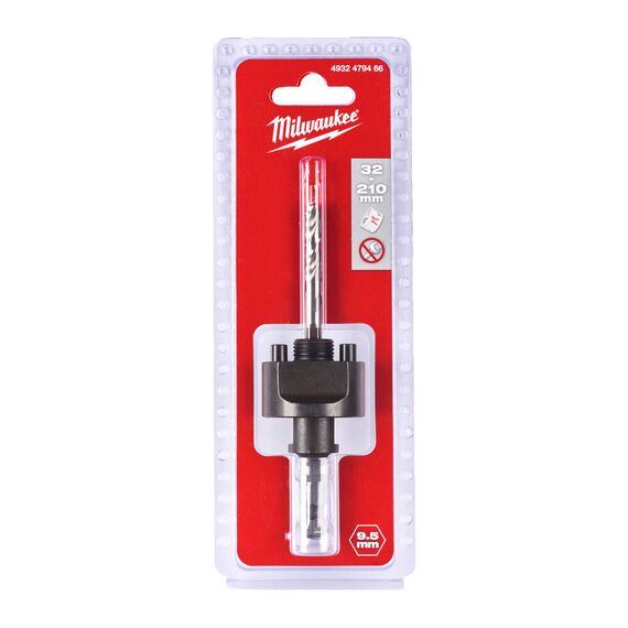 Хвостовик Milwaukee HOLESAW ARBOR 32-210 MM／HEX 9.5 - 4932479466, Модель: HOLESAW ARBOR 32-210 MM／HEX 9.5, внеший вид, изображение 2