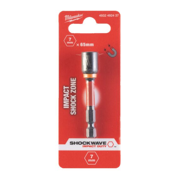 Магнитная торцевая насадка Milwaukee NUT DRIVER MAG SHW HEX7 X 65 MM - 4932492437, Модель: NUT DRIVER MAG SHW HEX7 X 65 MM, фото, изображение 2 Магнитная торцевая насадка Milwaukee NUT DRIVER MAG SHW HEX7 X 65 MM - 4932492437, Модель: NUT DRIVER MAG SHW HEX7 X 65 MM, внеший вид, изображение 2