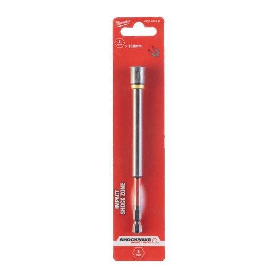 Магнитная торцевая насадка Milwaukee NUT DRIVER MAG SHW HEX8 X 150 MM - 4932492446, Модель: NUT DRIVER MAG SHW HEX8 X 150 MM, фото, изображение 2 Магнитная торцевая насадка Milwaukee NUT DRIVER MAG SHW HEX8 X 150 MM - 4932492446, Модель: NUT DRIVER MAG SHW HEX8 X 150 MM, внеший вид, изображение 2