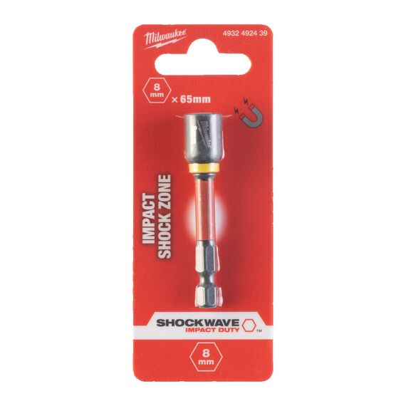 Магнитная торцевая насадка Milwaukee NUT DRIVER MAG SHW HEX8 X 65 MM - 4932492439, Модель: NUT DRIVER MAG SHW HEX8 X 65 MM, фото, изображение 2 Магнитная торцевая насадка Milwaukee NUT DRIVER MAG SHW HEX8 X 65 MM - 4932492439, Модель: NUT DRIVER MAG SHW HEX8 X 65 MM, внеший вид, изображение 2
