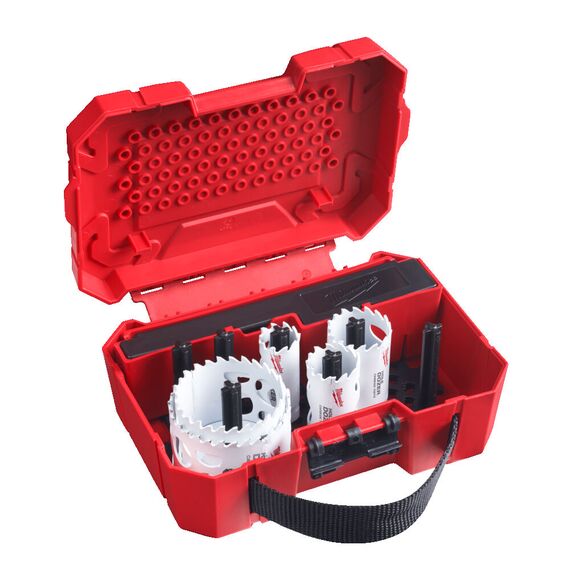 Набор биметаллических коронок Milwaukee TCT HOLE DOZER HOLESAW SET 9PC - 49223079, Диаметр: SET, Модель: TCT HOLE DOZER HOLESAW SET 9PC, внеший вид