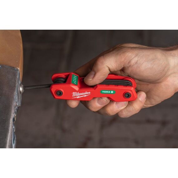 Набор складных ключей TORX FOLDING KEY SET 8 PC Milwaukee - 4932480979, внеший вид, изображение 7