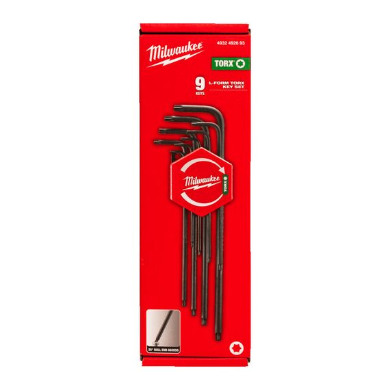 Набор ключей TORX KEY SET 9 PC Milwaukee - 4932492693, внеший вид, изображение 4
