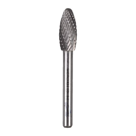 Бор-фреза твердосплавная Milwaukee Burr TC Type H 6x12.7mm - 4932493989, Тип фрезы: H, Ширина фрезы (мм): 12,7, Модель: Burr TC Type H 6x12.7mm, внеший вид