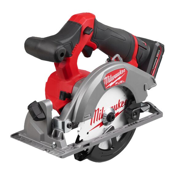 Аккумуляторная циркулярная пила по дереву и пластику Milwaukee M12 FCS442-502X - 4933493489, Диаметр диска (мм): 140, Посадочный диаметр (мм): 20, Модель: M12 FCS442-502X, внеший вид, изображение 2