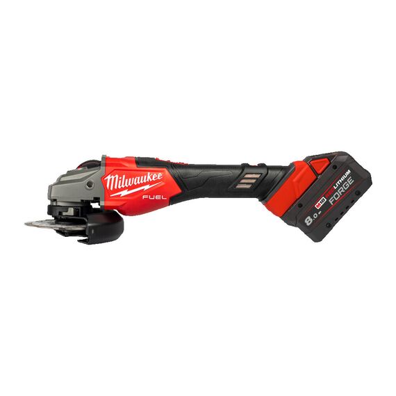 Аккумуляторная углошлифовальная машина Milwaukee M18 FHSAG125XB2-802X - 4933493416, Диаметр диска (мм): 125, Модель: M18 FHSAG125XB2-802X, фото, изображение 2 Аккумуляторная углошлифовальная машина Milwaukee M18 FHSAG125XB2-802X - 4933493416, Диаметр диска (мм): 125, Модель: M18 FHSAG125XB2-802X, внеший вид, изображение 2
