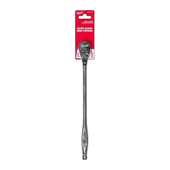Трещотка для головок удлиненная Milwaukee ⅜˝ DRIVE LONG RATCHET - 4932479651, Модель: ⅜˝ DRIVE LONG RATCHET, фото, изображение 3 Трещотка для головок удлиненная Milwaukee ⅜˝ DRIVE LONG RATCHET - 4932479651, Модель: ⅜˝ DRIVE LONG RATCHET, внеший вид, изображение 3