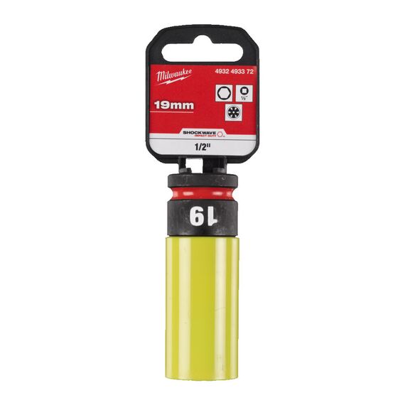 Ударная головка Milwaukee HEX SOCKET SHW ½˝ AUTO 19MM - 4932493372, Модель: HEX SOCKET SHW ½˝ AUTO 19MM, фото, изображение 2 Ударная головка Milwaukee HEX SOCKET SHW ½˝ AUTO 19MM - 4932493372, Модель: HEX SOCKET SHW ½˝ AUTO 19MM, внеший вид, изображение 2