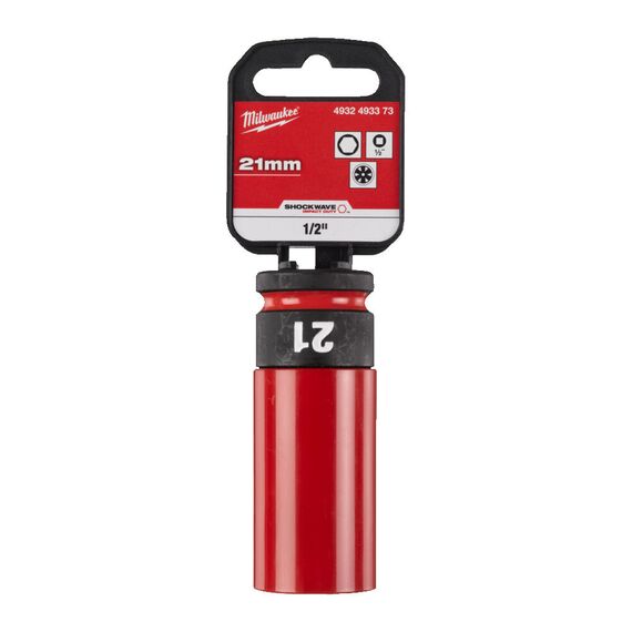 Ударная головка Milwaukee HEX SOCKET SHW ½˝ AUTO 21MM - 4932493373, Модель: HEX SOCKET SHW ½˝ AUTO 21MM, фото, изображение 2 Ударная головка Milwaukee HEX SOCKET SHW ½˝ AUTO 21MM - 4932493373, Модель: HEX SOCKET SHW ½˝ AUTO 21MM, внеший вид, изображение 2