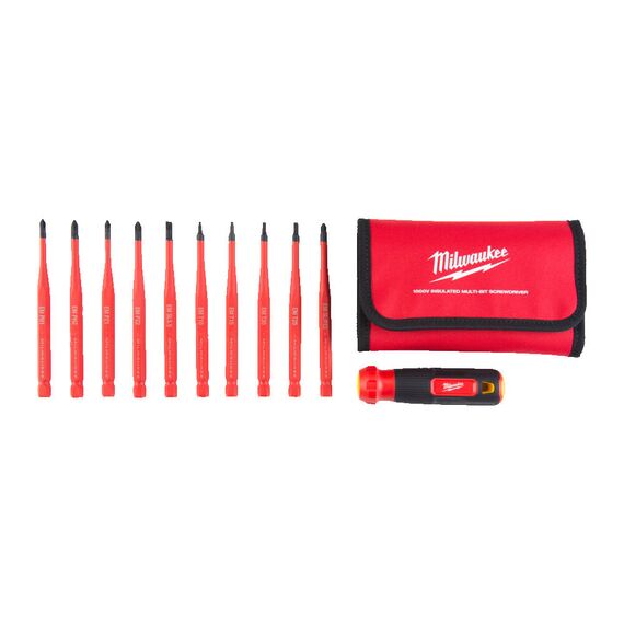 Универсальная отвертка Milwaukee INSULATED MULTI-BIT SCREWDRIVER - 4932493658, Модель: INSULATED MULTI-BIT SCREWDRIVER, внеший вид