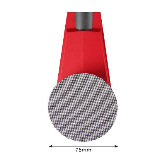 Аккумуляторная эксцентриковая шлифовальная машина Milwaukee M12 FSDR75-202B - 4933498233, Модель: M12 FSDR75-202B, внеший вид, изображение 7