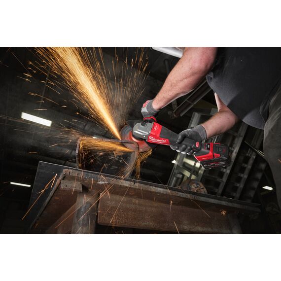 Аккумуляторная углошлифовальная машина Milwaukee M18 FHSAGO180VXPDB2-0X - 4933498942, фото, изображение 9 Аккумуляторная углошлифовальная машина Milwaukee M18 FHSAGO180VXPDB2-0X - 4933498942, внеший вид, изображение 9
