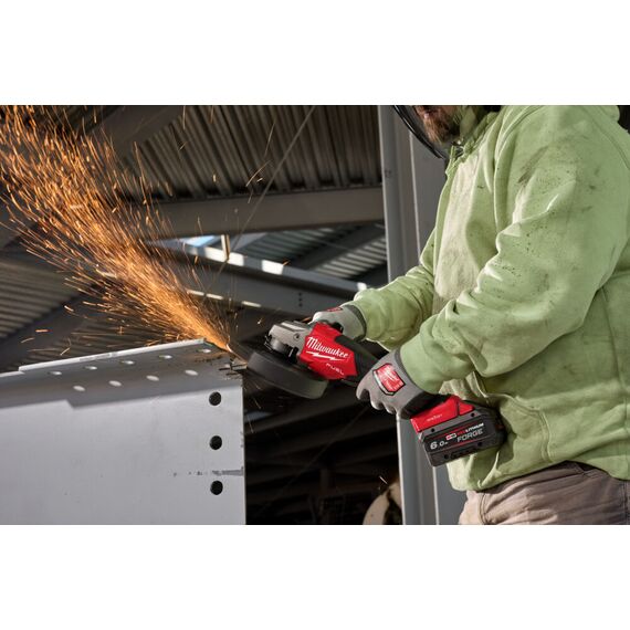 Аккумуляторная углошлифовальная машина Milwaukee M18 FHSAGO180VXPDB2-0X - 4933498942, фото, изображение 10 Аккумуляторная углошлифовальная машина Milwaukee M18 FHSAGO180VXPDB2-0X - 4933498942, внеший вид, изображение 10