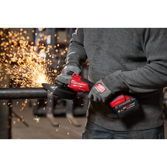Аккумуляторная углошлифовальная машина Milwaukee M18 FHSAGO180VXPDB2-0X - 4933498942, фото, изображение 11 Аккумуляторная углошлифовальная машина Milwaukee M18 FHSAGO180VXPDB2-0X - 4933498942, внеший вид, изображение 11