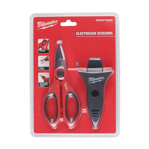 Ножницы электрика Milwaukee ELECTRICIANS SCISSORS - 4932478620, фото, изображение 3 Ножницы электрика Milwaukee ELECTRICIANS SCISSORS - 4932478620, внеший вид, изображение 3