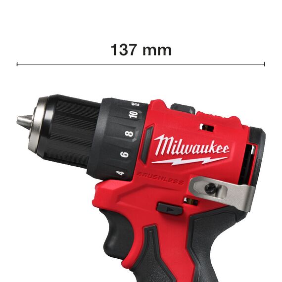 Аккумуляторная дрель-шуруповерт Milwaukee M12 BLDDRC-0 - 4933499683, Модель: M12 BLDDRC-0, внеший вид, изображение 3