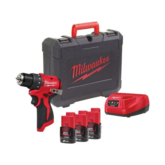 Аккумуляторная дрель-шуруповерт Milwaukee M12 BLDDRC-203C - 4933499685, Модель: M12 BLDDRC-203C, внеший вид