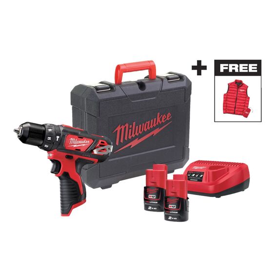 Аккумуляторная ударная дрель-шуруповерт Milwaukee M12 BPDMC-202C PROMO - 4933499465, Модель: M12 BPDMC-202C, внеший вид
