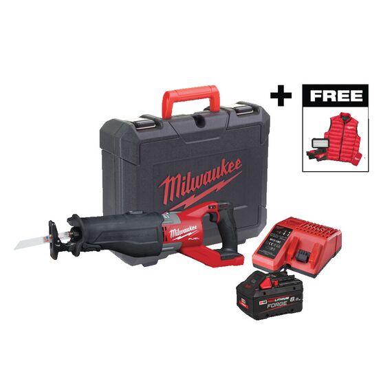 Аккумуляторная сабельная пила Milwaukee M18 FSXMC-801C PROMO - 4933499455, Модель: M18 FSXMC-801C, внеший вид