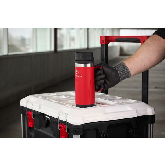 Термокружка Milwaukee PACKOUT MUG 532 ML SIP LID RED - 4932493471, Модель: PACKOUT MUG 532 ML SIP LID RED, фото, изображение 2 Термокружка Milwaukee PACKOUT MUG 532 ML SIP LID RED - 4932493471, Модель: PACKOUT MUG 532 ML SIP LID RED, внеший вид, изображение 2