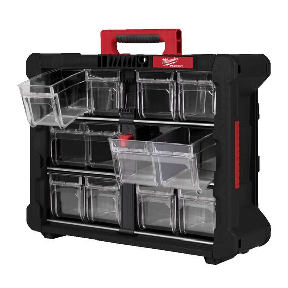 Органайзер вертикальный Milwaukee PACKOUT TIP BIN ORGANISER - 4932498323, внеший вид, изображение 3