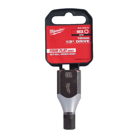 Головка Milwaukee ½˝ DRIVE 10MM HEX BIT SOCKET - 4932480848, Модель: ½˝ DRIVE 10MM HEX BIT SOCKET, внеший вид, изображение 3