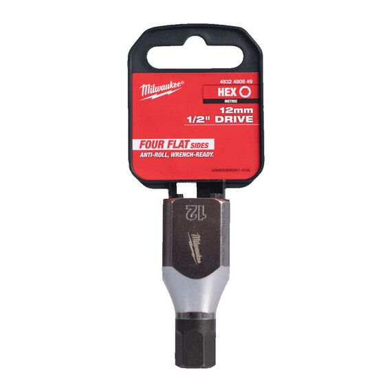Головка Milwaukee ½˝ DRIVE 12MM HEX BIT SOCKET - 4932480849, Модель: ½˝ DRIVE 12MM HEX BIT SOCKET, внеший вид, изображение 2