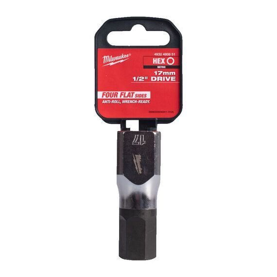 Головка Milwaukee ½˝ DRIVE 17MM HEX BIT SOCKET - 4932480851, Модель: ½˝ DRIVE 17MM HEX BIT SOCKET, внеший вид, изображение 3