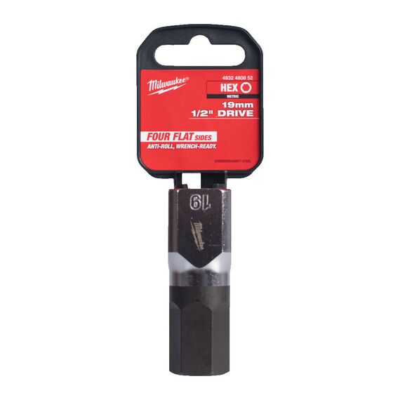 Головка Milwaukee ½˝ DRIVE 19MM HEX BIT SOCKET - 4932480852, Модель: ½˝ DRIVE 19MM HEX BIT SOCKET, внеший вид, изображение 3