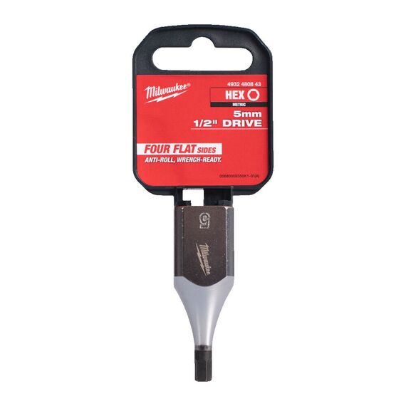 Головка Milwaukee ½˝ DRIVE 5MM HEX BIT SOCKET - 4932480843, Модель: ½˝ DRIVE 5MM HEX BIT SOCKET, внеший вид, изображение 2