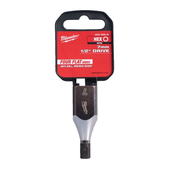 Головка Milwaukee ½˝ DRIVE 7MM HEX BIT SOCKET - 4932480845, Модель: ½˝ DRIVE 7MM HEX BIT SOCKET, внеший вид, изображение 3
