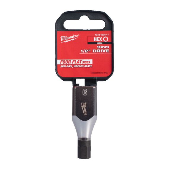 Головка Milwaukee ½˝ DRIVE 9MM HEX BIT SOCKET - 4932480847, Модель: ½˝ DRIVE 9MM HEX BIT SOCKET, внеший вид, изображение 3